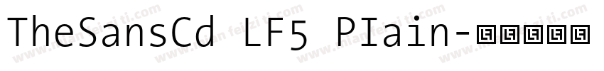 TheSansCd LF5 PIain字体转换
